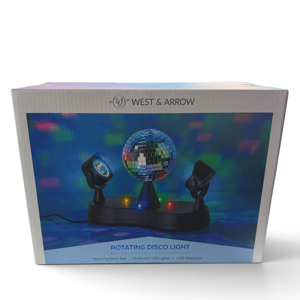 West & Arrow Multicolor Rotating Disco Projection Light USB Powered WA-PL200-999